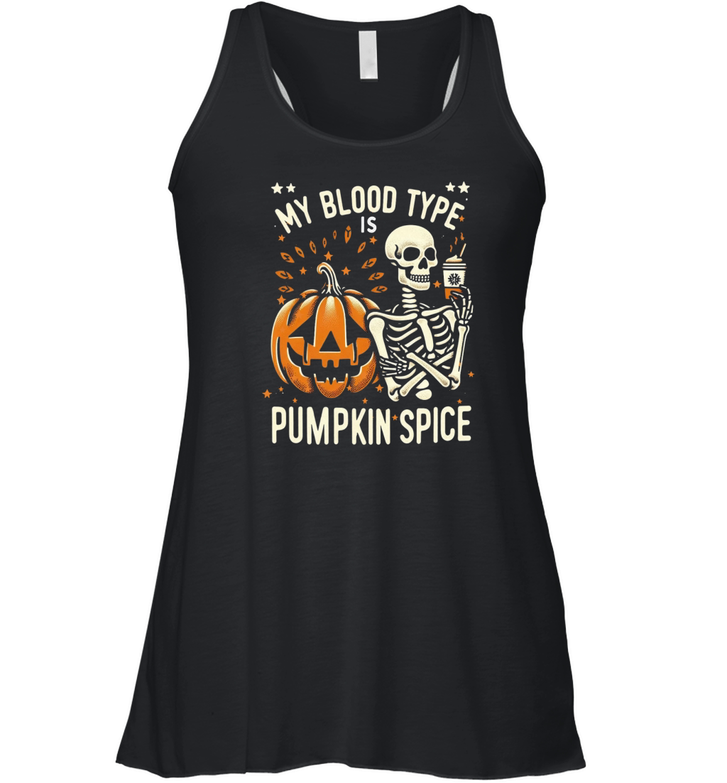 My Blood Type is Pumpkin Spice 03 Women's Flowy Tank Top