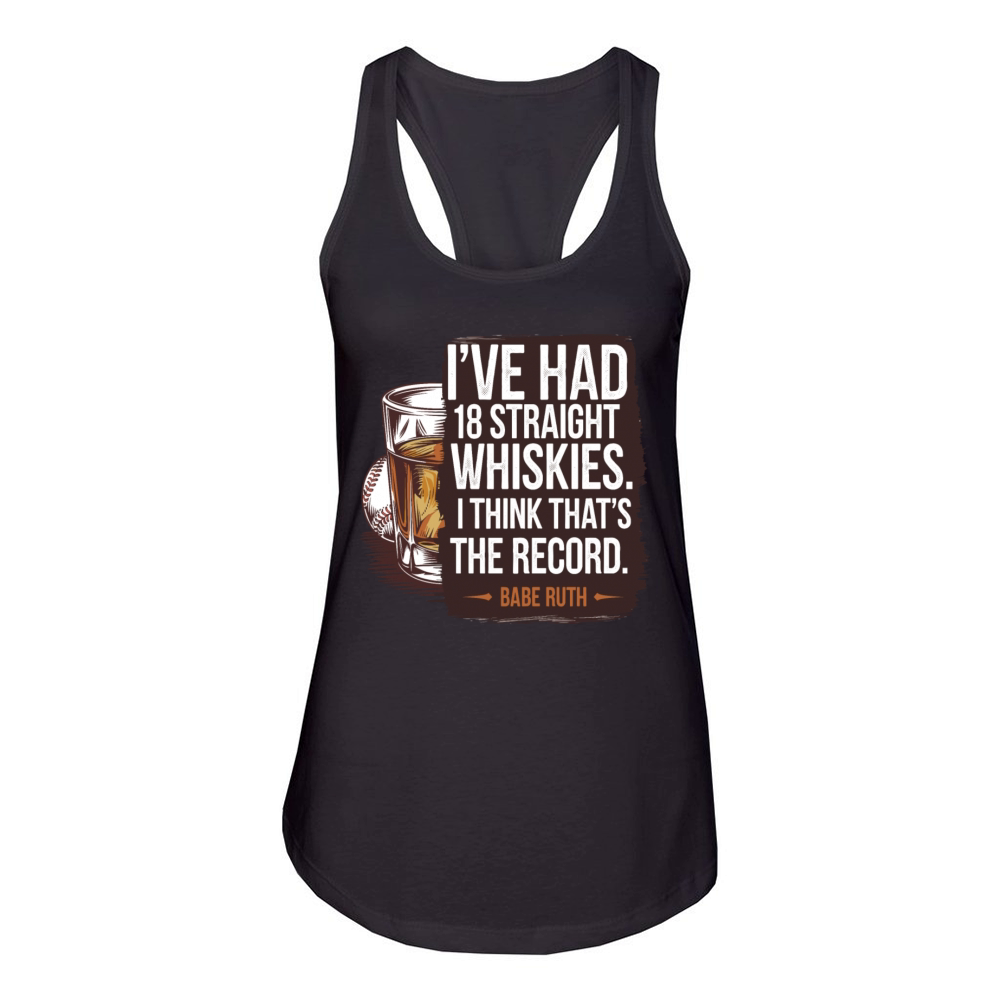 Baseball Babe Ruth Saying Sports Quote Women's Racerback Tank
