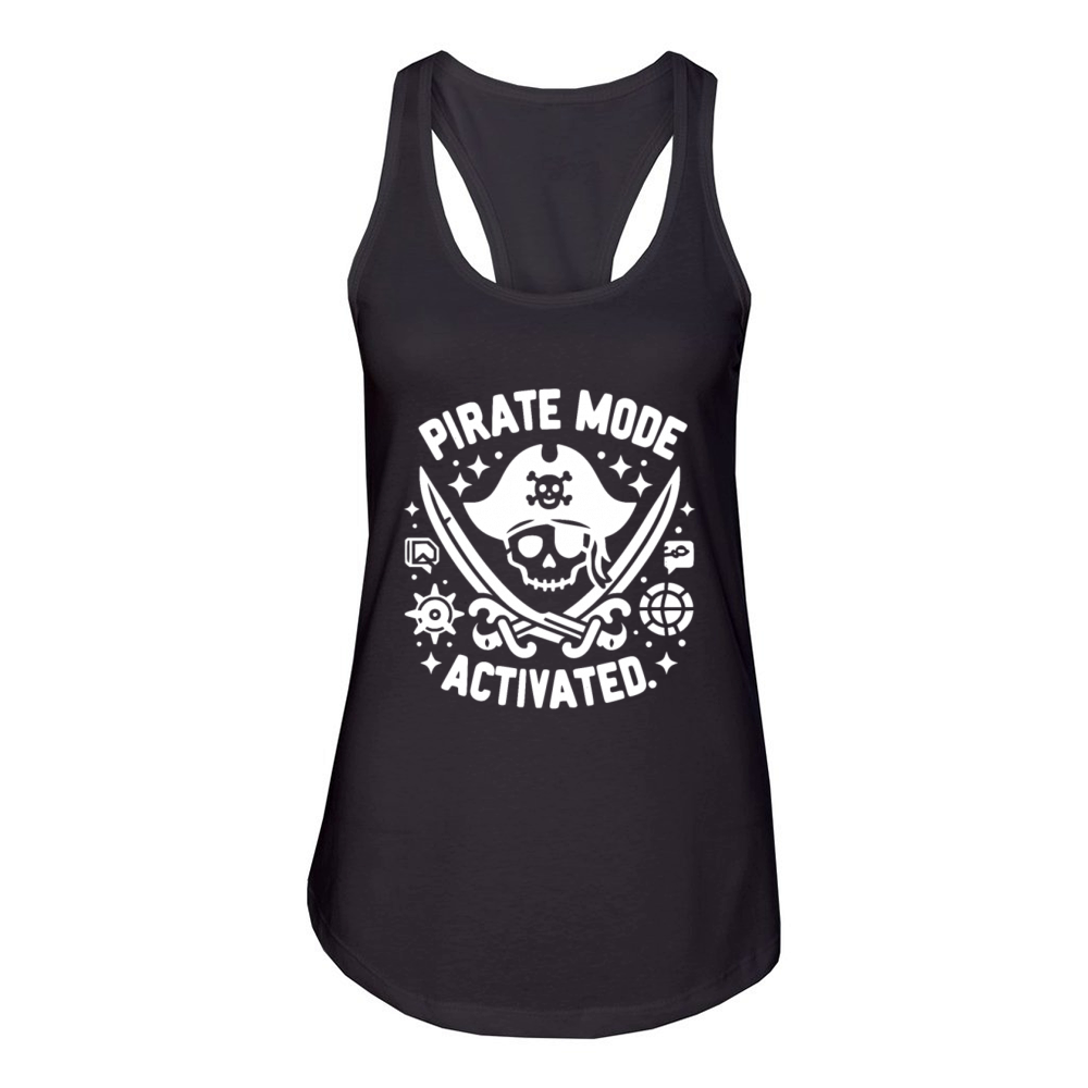 Pirate Mode Activated Women's Racerback Tank