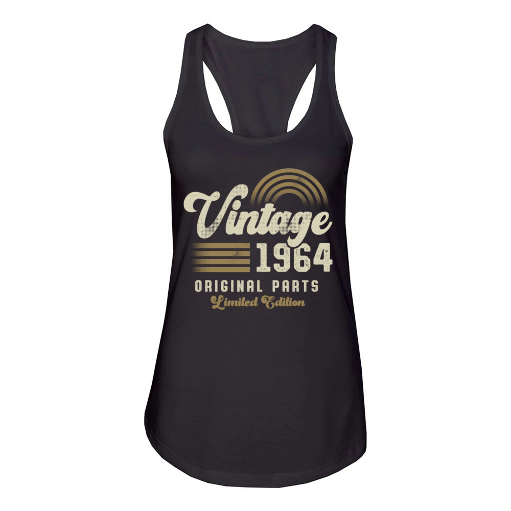 Vintage 1964 Birthday Retro Women's Racerback Tank