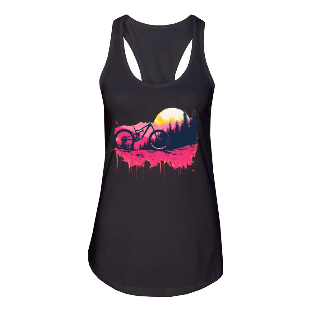 Vintage Mountain Biking Women's Racerback Tank
