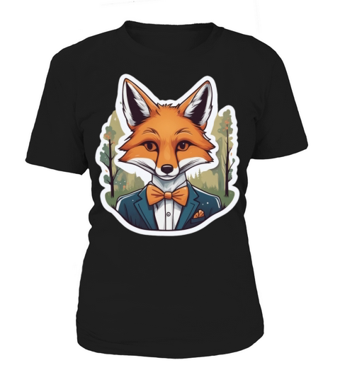 Fox in bow and tie Women's T-Shirt