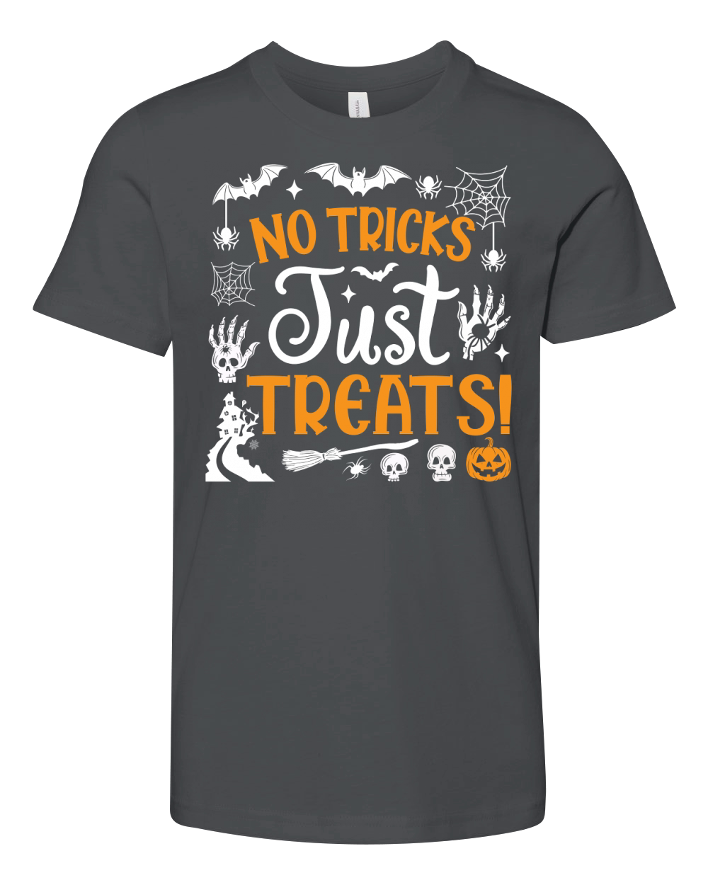 No Tricks Just Treats! Youth Unisex Jersey Tee