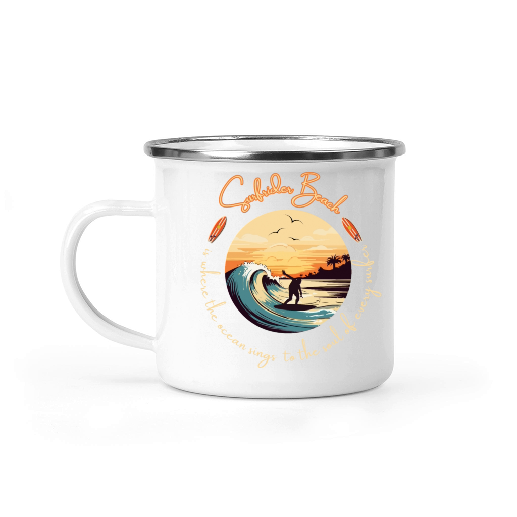 Surfrider Beach Camping Mug