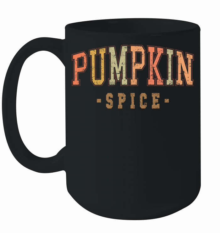Pumpkin Spice Retro Ceramic Mug