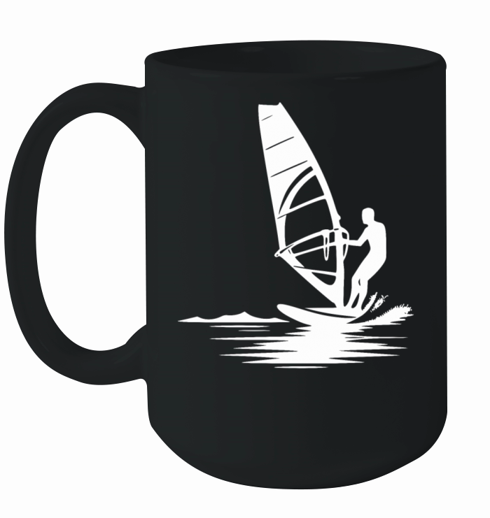 Windsurfer Surf Training Water And Wind Ceramic Mug