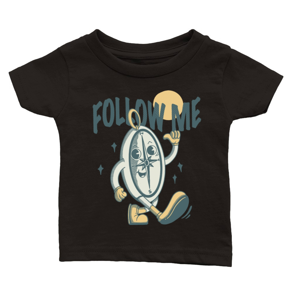 Follow Me Classic Baby Crewneck T-shirt