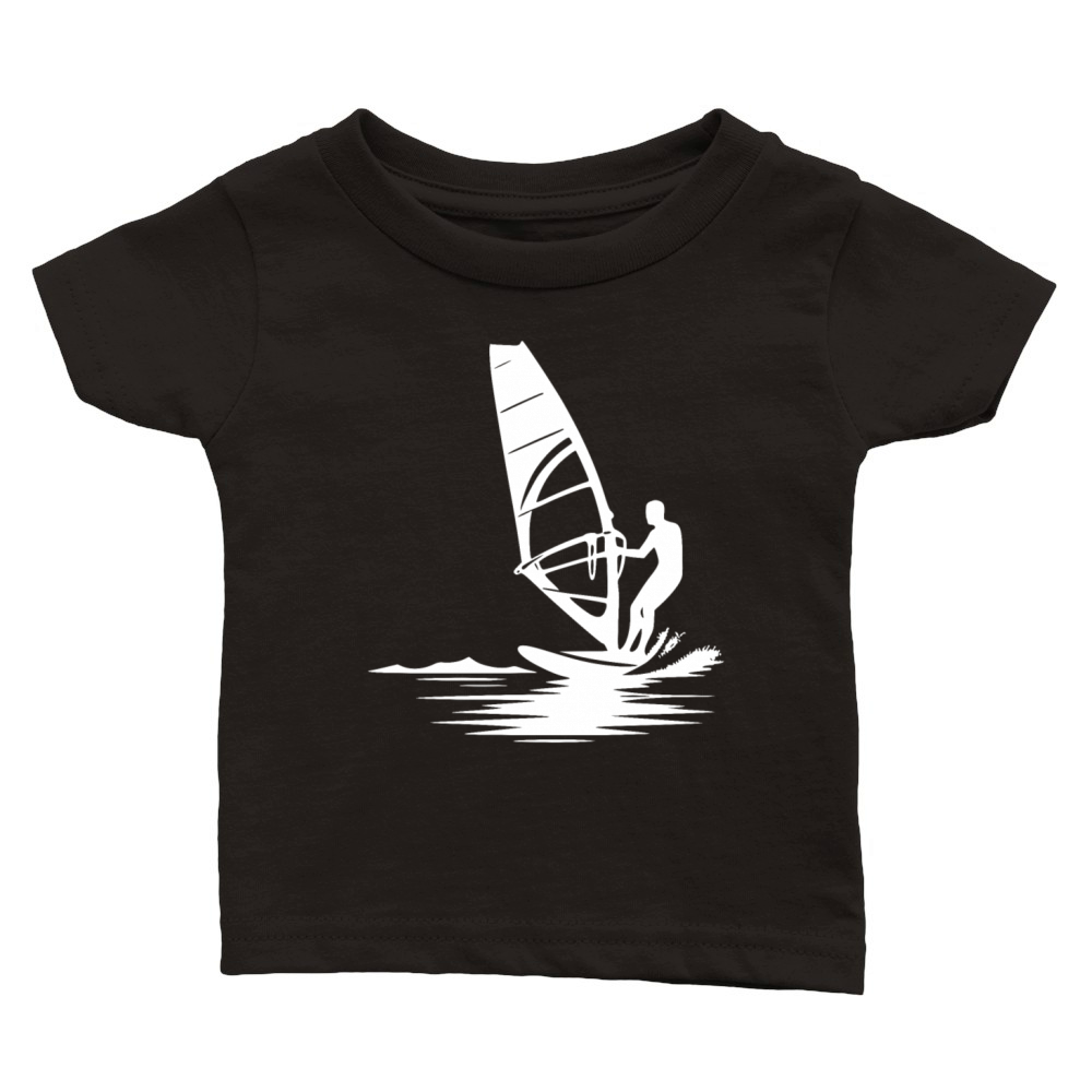 Windsurfer Surf Training Water And Wind Classic Baby Crewneck T-shirt