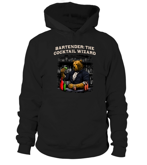 Bartender the Cocktail Wizard Bartending Expert Mi Hoodie Unisex