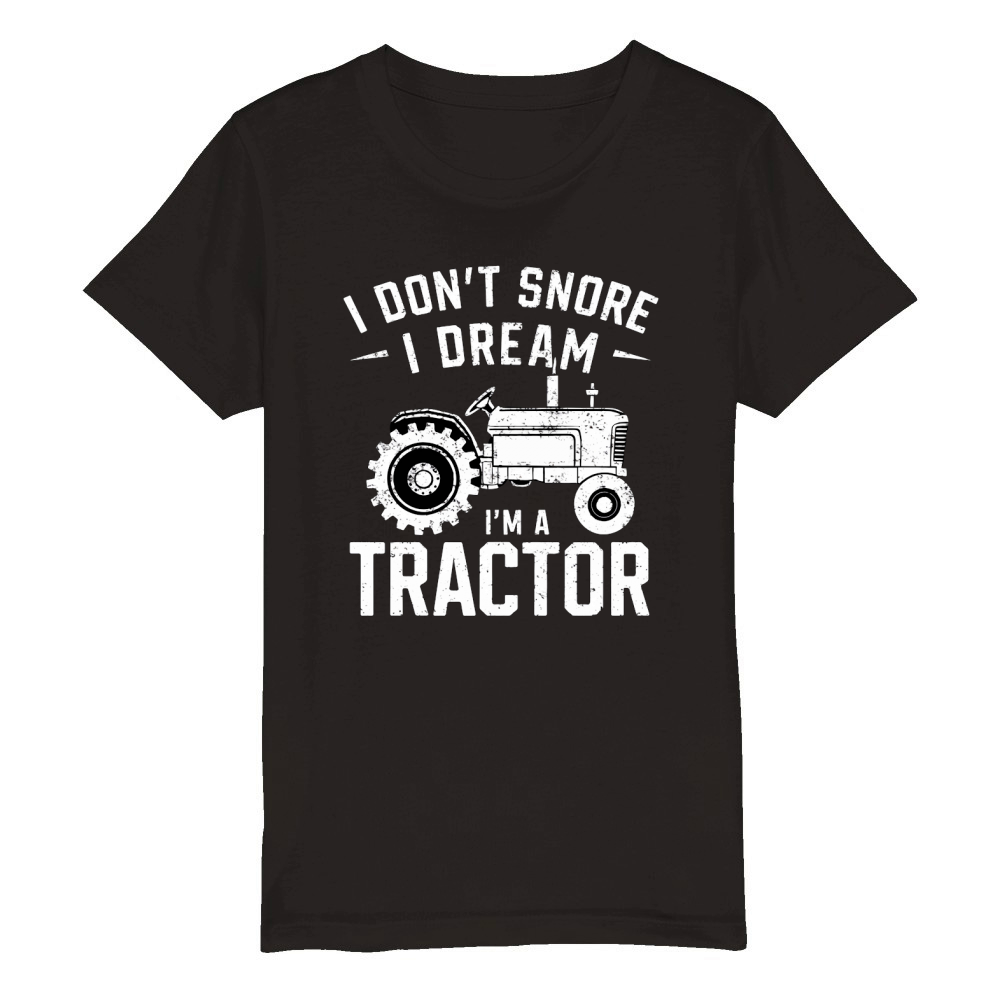 I dont snore I dream Organic Kids Crewneck T-shirt