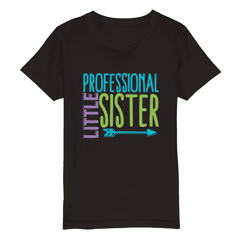 Professional little sister Organic Kids Crewneck T-shirt