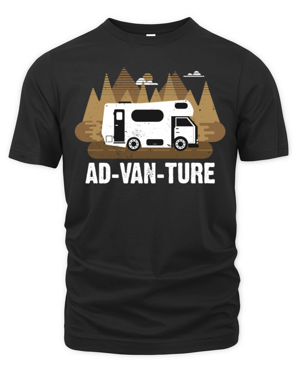 AD-VAN-TURE Funny Camper Van Life Vanlife Vintage Organic Unisex T-shirt