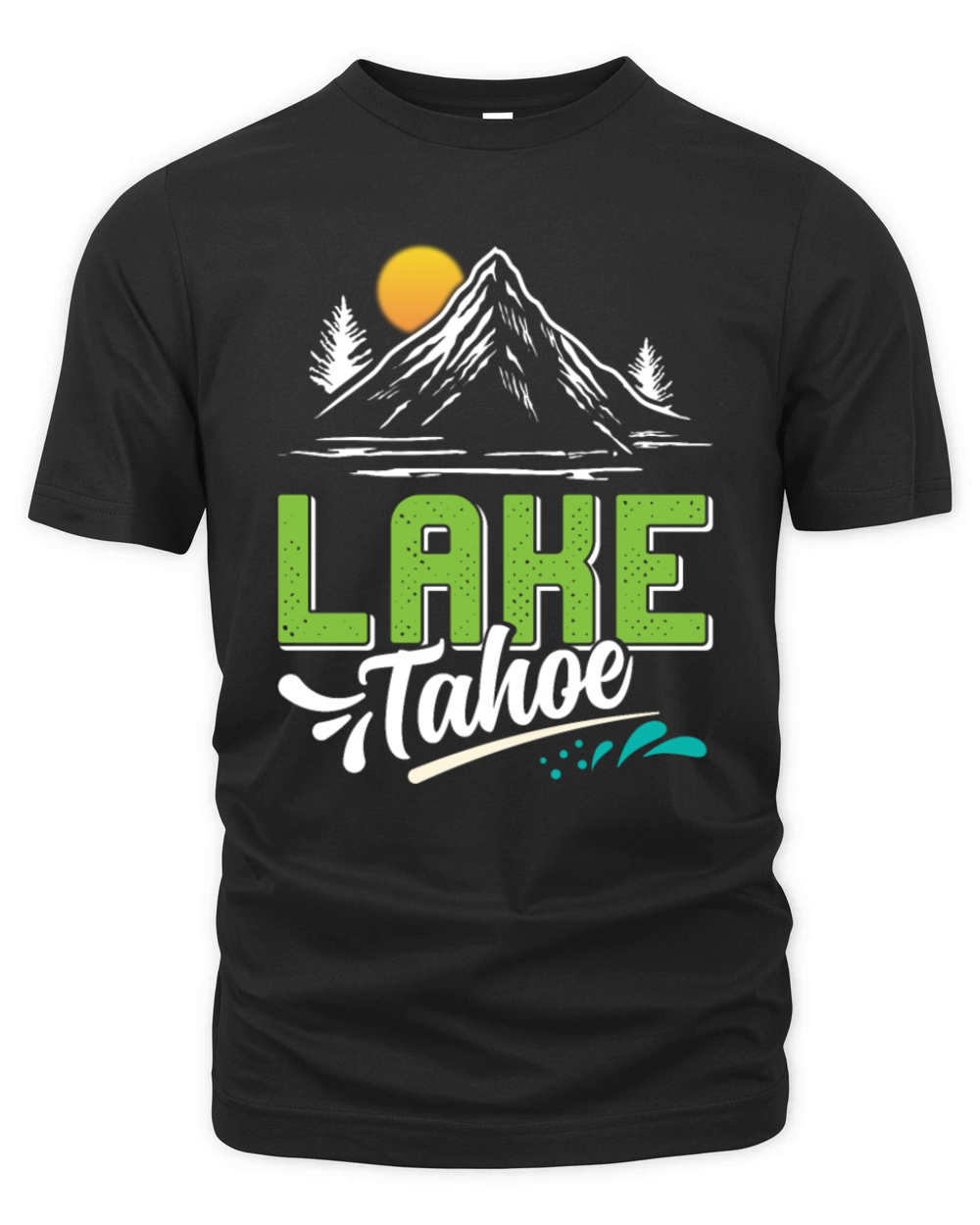 LAKE TAHOE CALIFORNIA NEVADA Mountain Lake Organic Unisex T-shirt