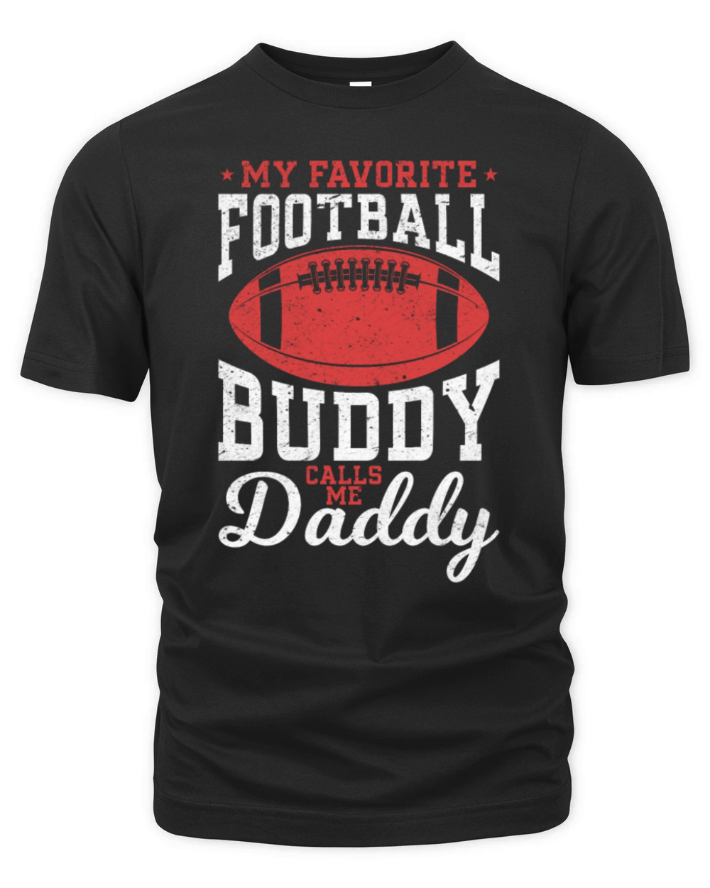 My Favorite Football Buddy calls me Daddy Football Organic Unisex T-shirt