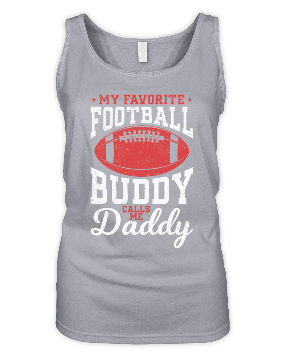 My Favorite Football Buddy calls me Daddy Football Organic Women's Tank Top
