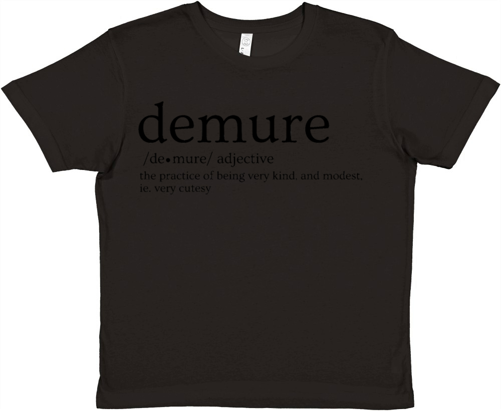 Demure Definition Very Demure Very Mindful Very Premium Kids Crewneck T-shirt