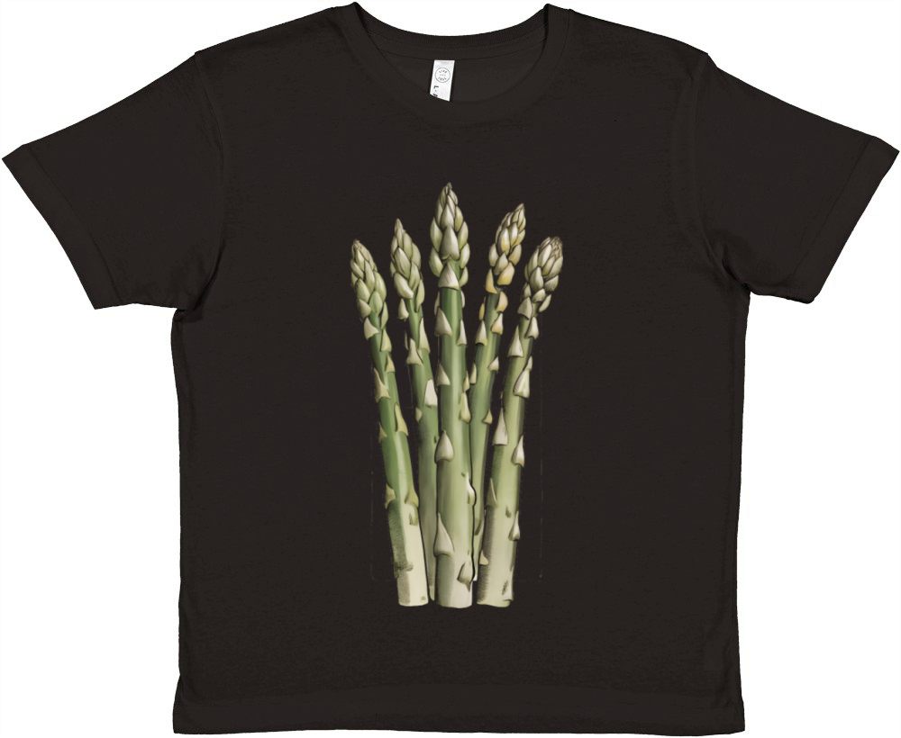 Vegetable Asparagus Retro Vintage Premium Kids Crewneck T-shirt