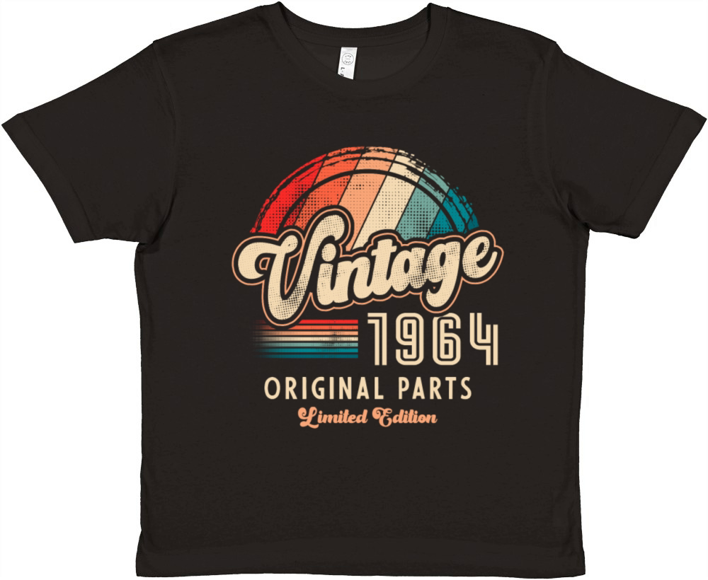 Vintage 1964 Birthday Retro Premium Kids Crewneck T-shirt