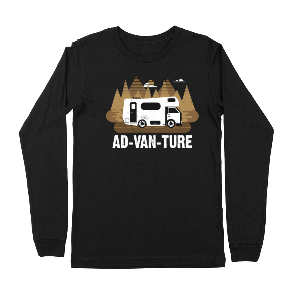 AD-VAN-TURE Funny Camper Van Life Vanlife Vintage Premium Long Sleeve