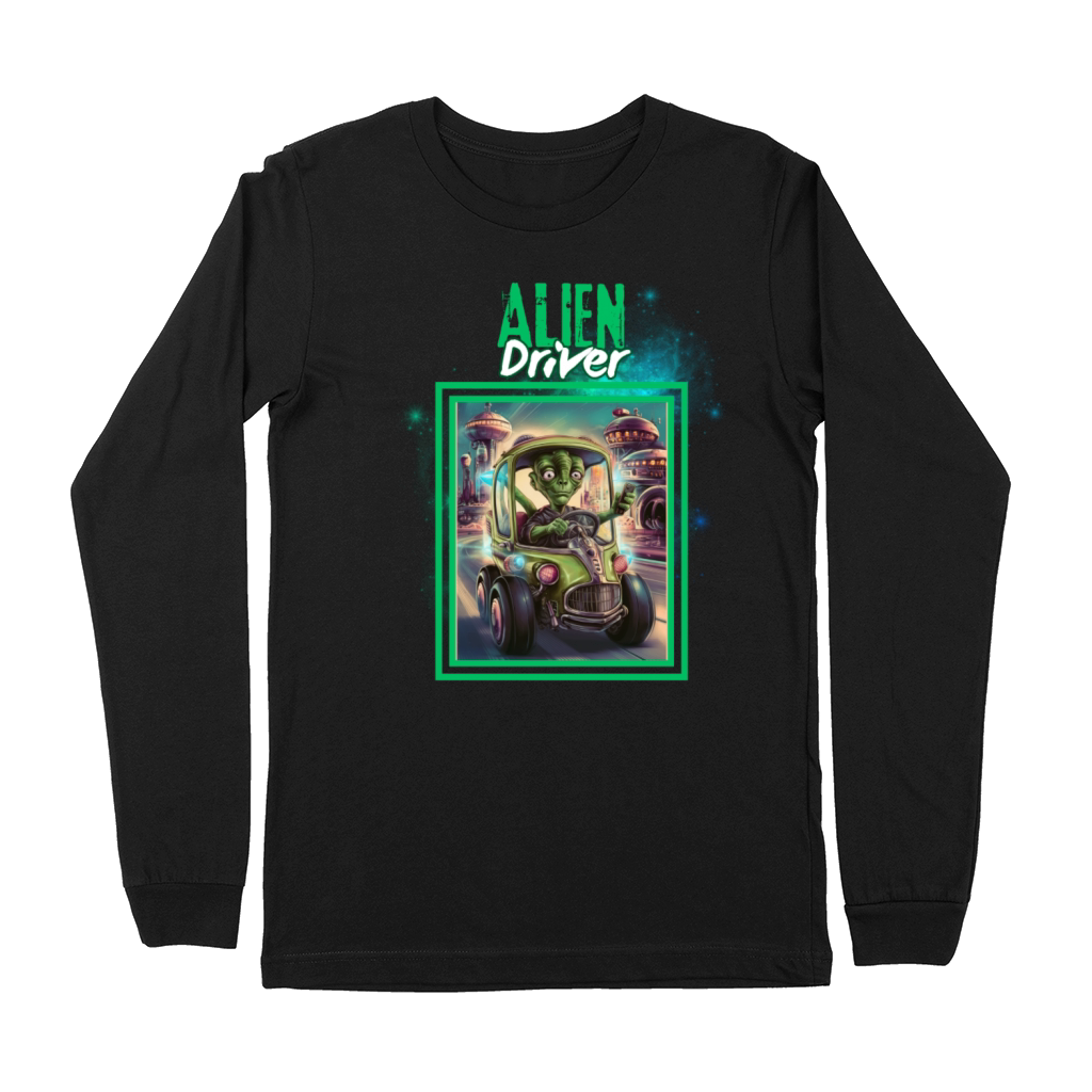 Alien Driver Sci-Fi Adventure Driving Gear Premium Long Sleeve