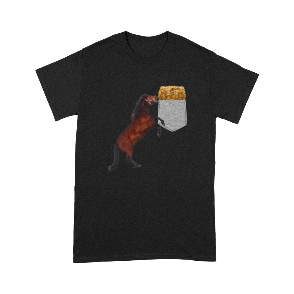Horse Reaching For Hay In Your Fake Pocket Funny Premium T-shirt
