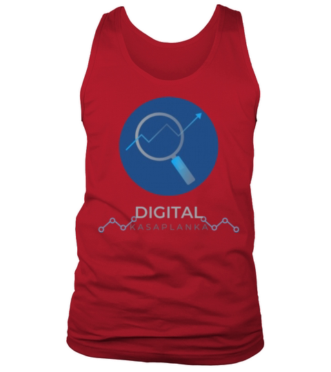 Blue and White Modern Digital Marketing Tank Top Unisex