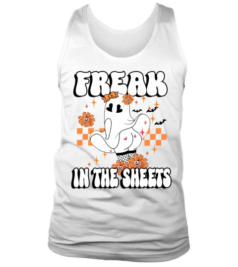 Freak In The Sheets funny Boo Ghost Halloween girl Tank Top Unisex