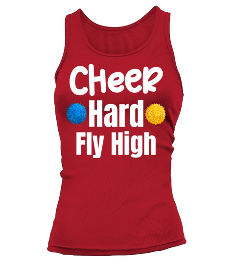 Cheer Hard Fly High Funny Flyer Football Backspot Tank top Woman