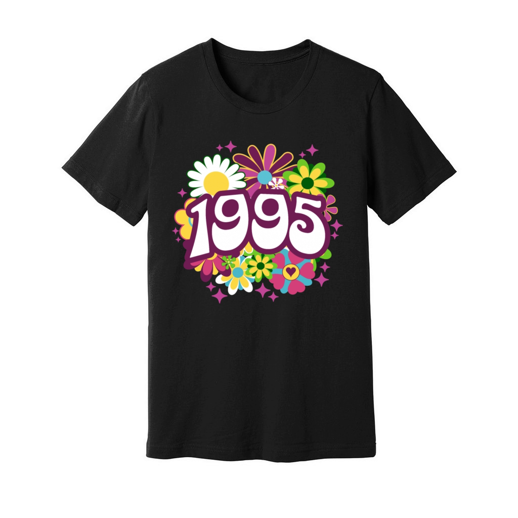 30 Years Vintage 1995 Retro 30th Birthday Woman Unisex Jersey Tee