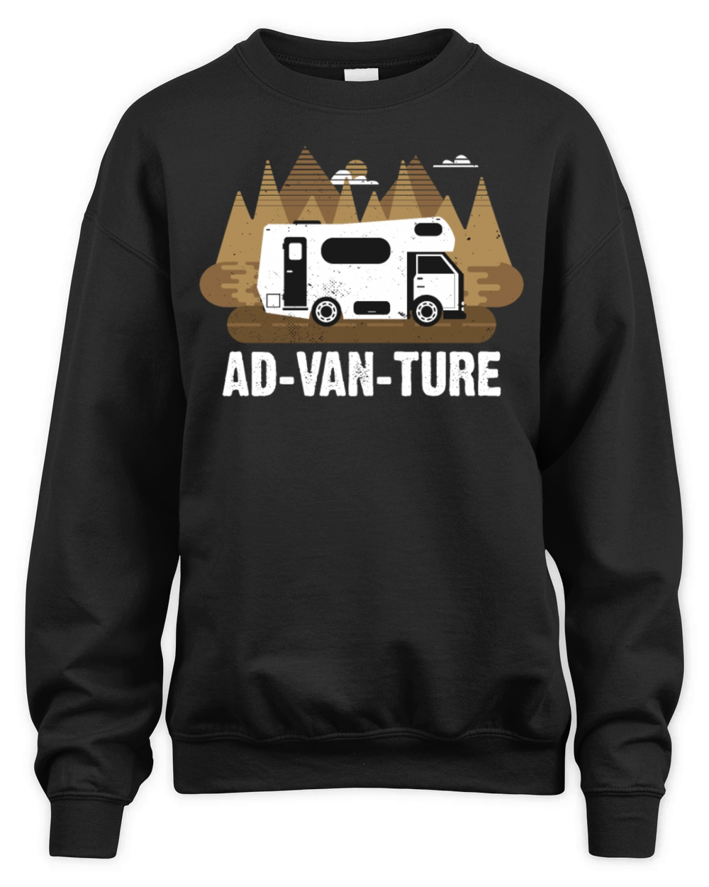 AD-VAN-TURE Funny Camper Van Life Vanlife Vintage Unisex Premium Crewneck Sweatshirt