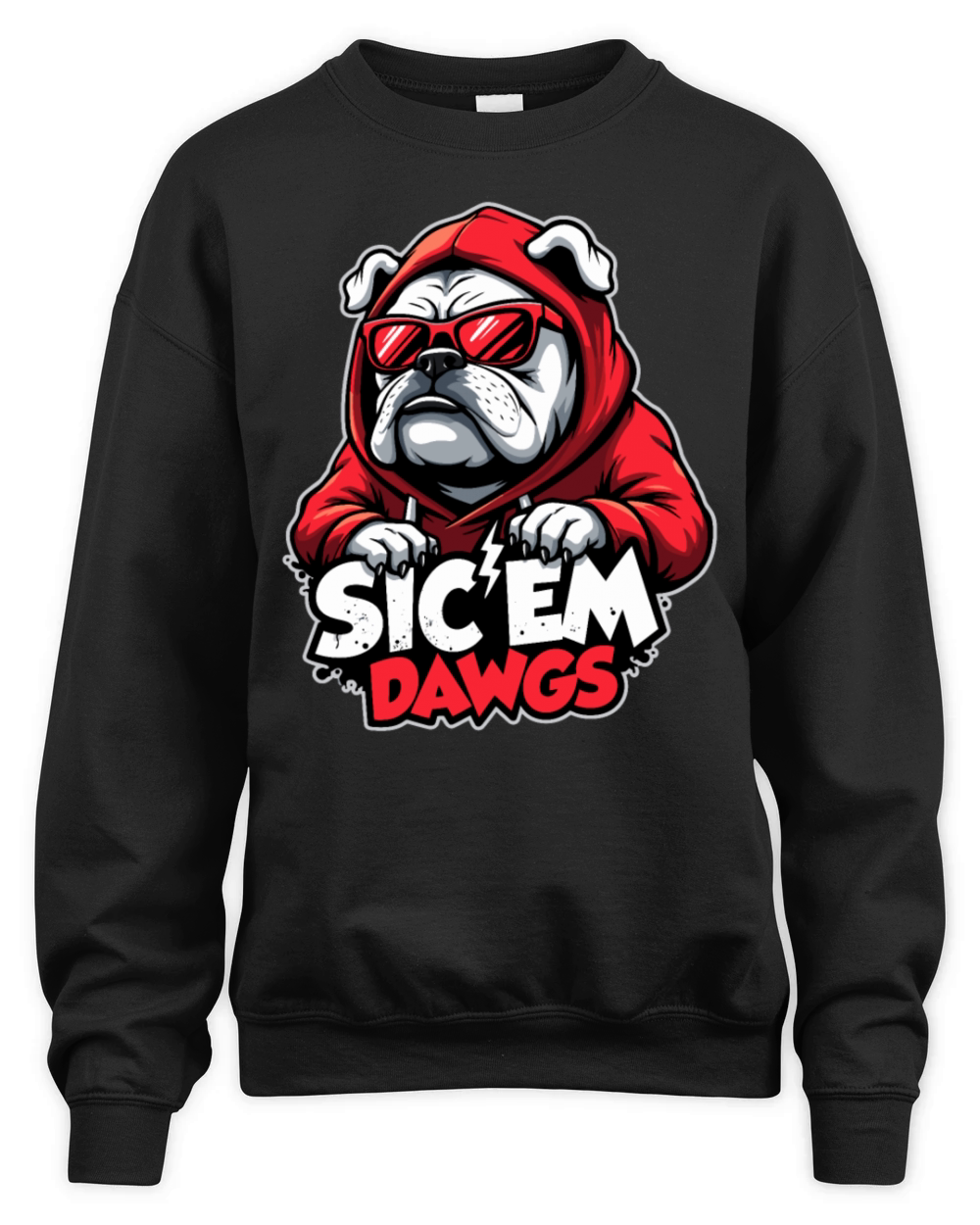 Bulldogs Game Day Vintage Spirit Unisex Premium Crewneck Sweatshirt