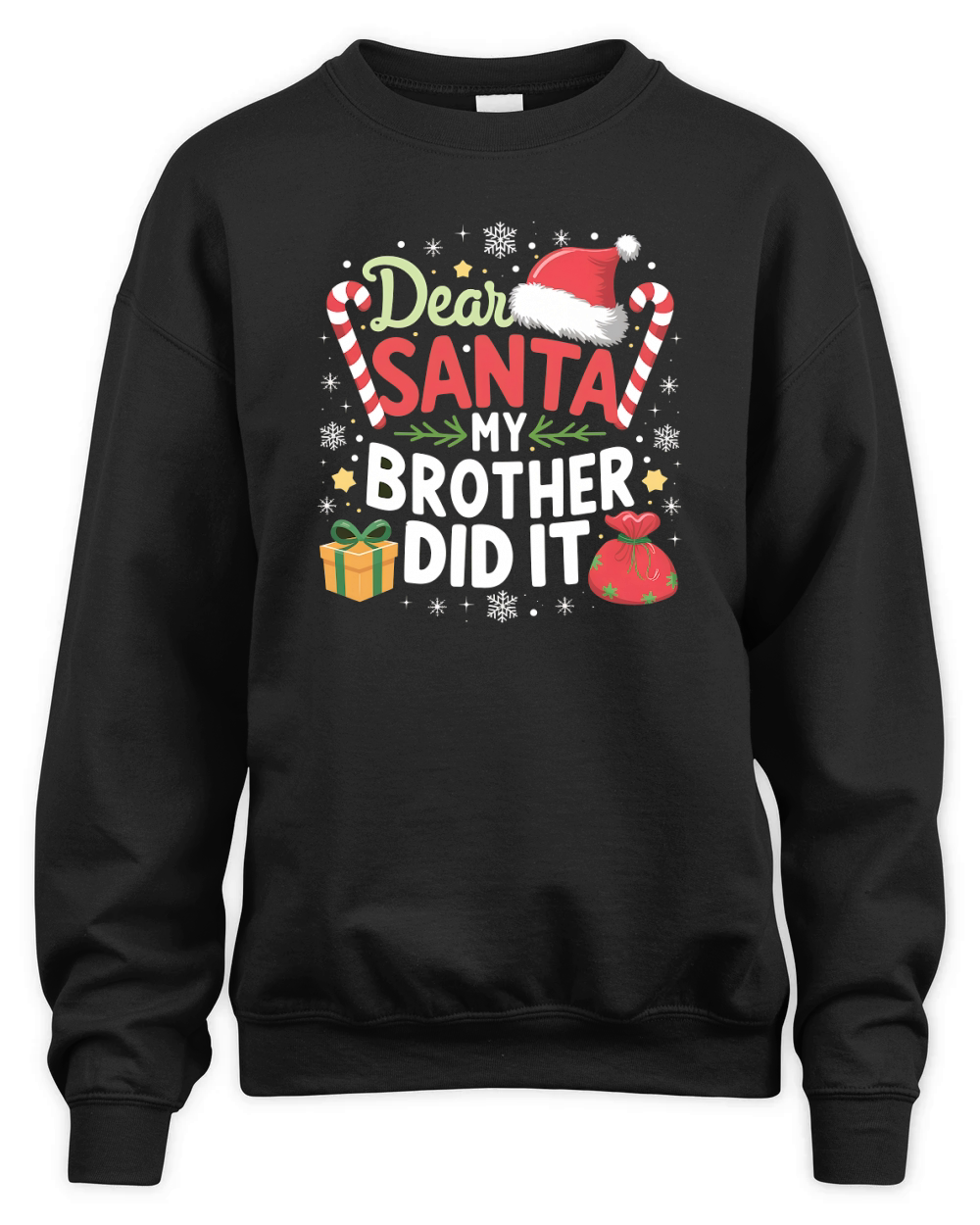 Dear Santa My Brother Did It Unisex Premium Crewneck Sweatshirt