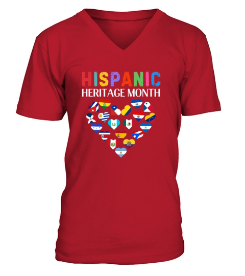Hispanic Heritage Month celebrations V-Neck T-shirt