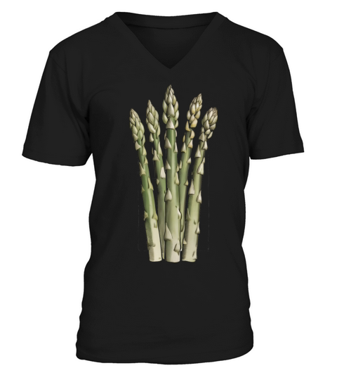 Vegetable Asparagus Retro Vintage V-Neck T-shirt