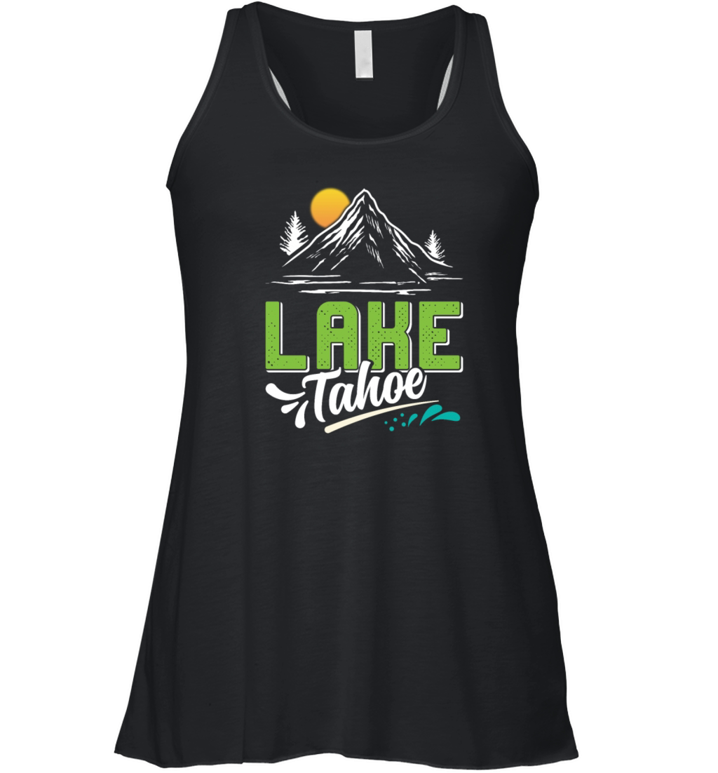 LAKE TAHOE CALIFORNIA NEVADA Mountain Lake Women's Flowy Tank Top