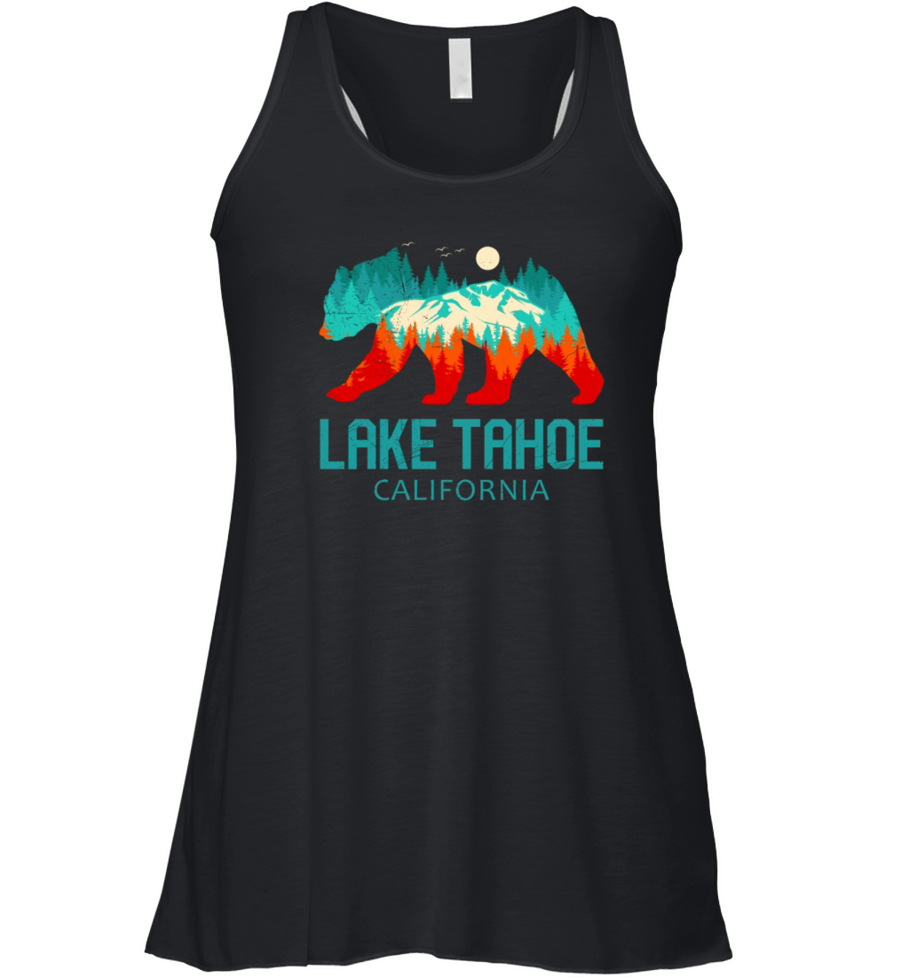 LAKE TAHOE CALIFORNIA Nevada Vintage Vacation Women's Flowy Tank Top