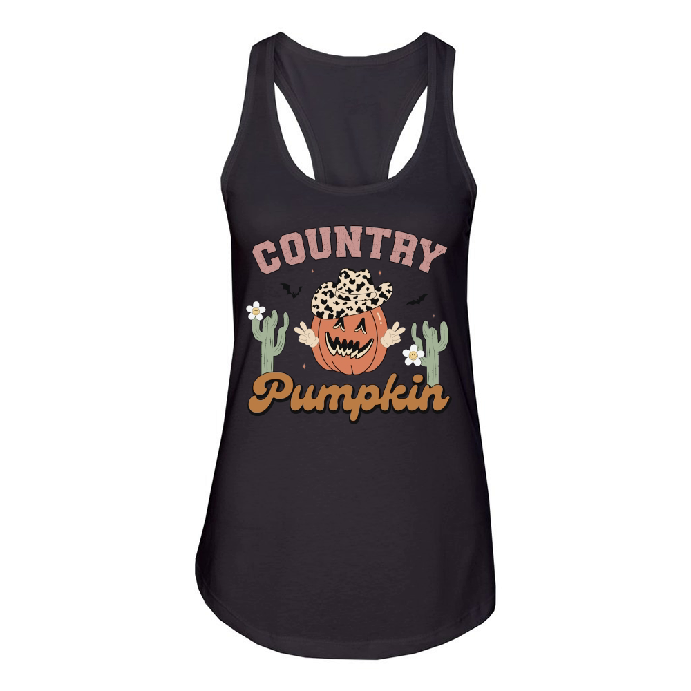 Country pumpkin Women's Racerback Tank