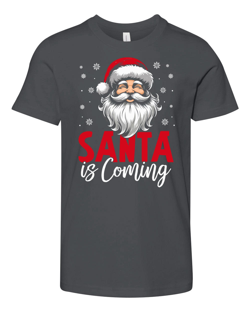 Santa is Coming Youth Unisex Jersey Tee