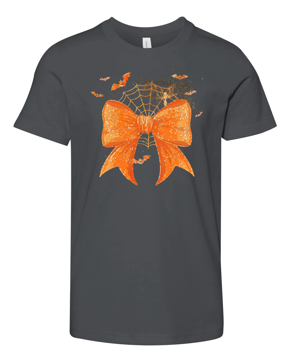 Spooky Bow Coquette Halloween Bow 03 Youth Unisex Jersey Tee