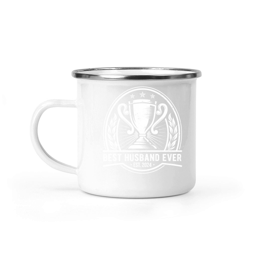 Trophy Husband Best Ever Funny Retro Vintage Tee Camping Mug