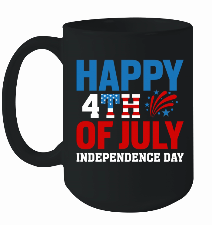 Happy 4th of July Independence (4) Ceramic Mug
