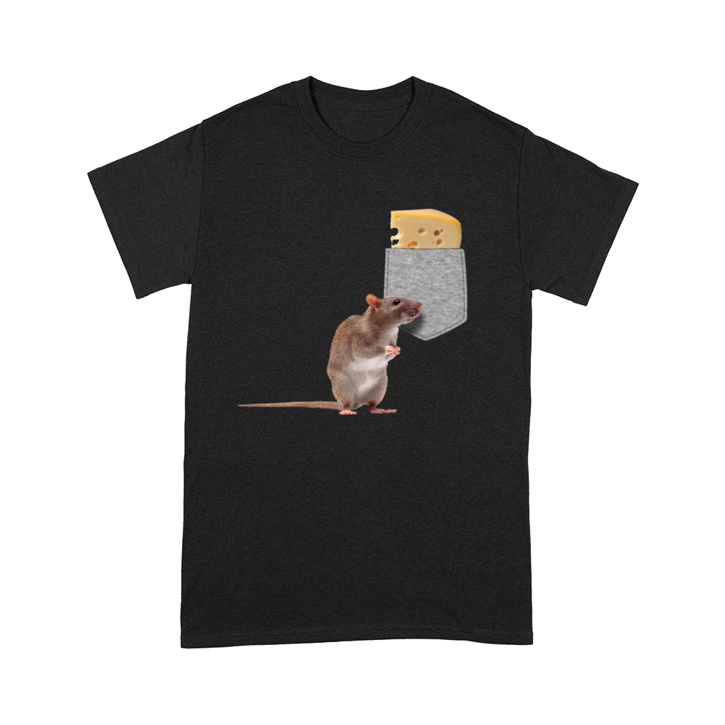 Mouse Reaching For Cheese In Your Fake Pocket Fun Comfort T-shirt