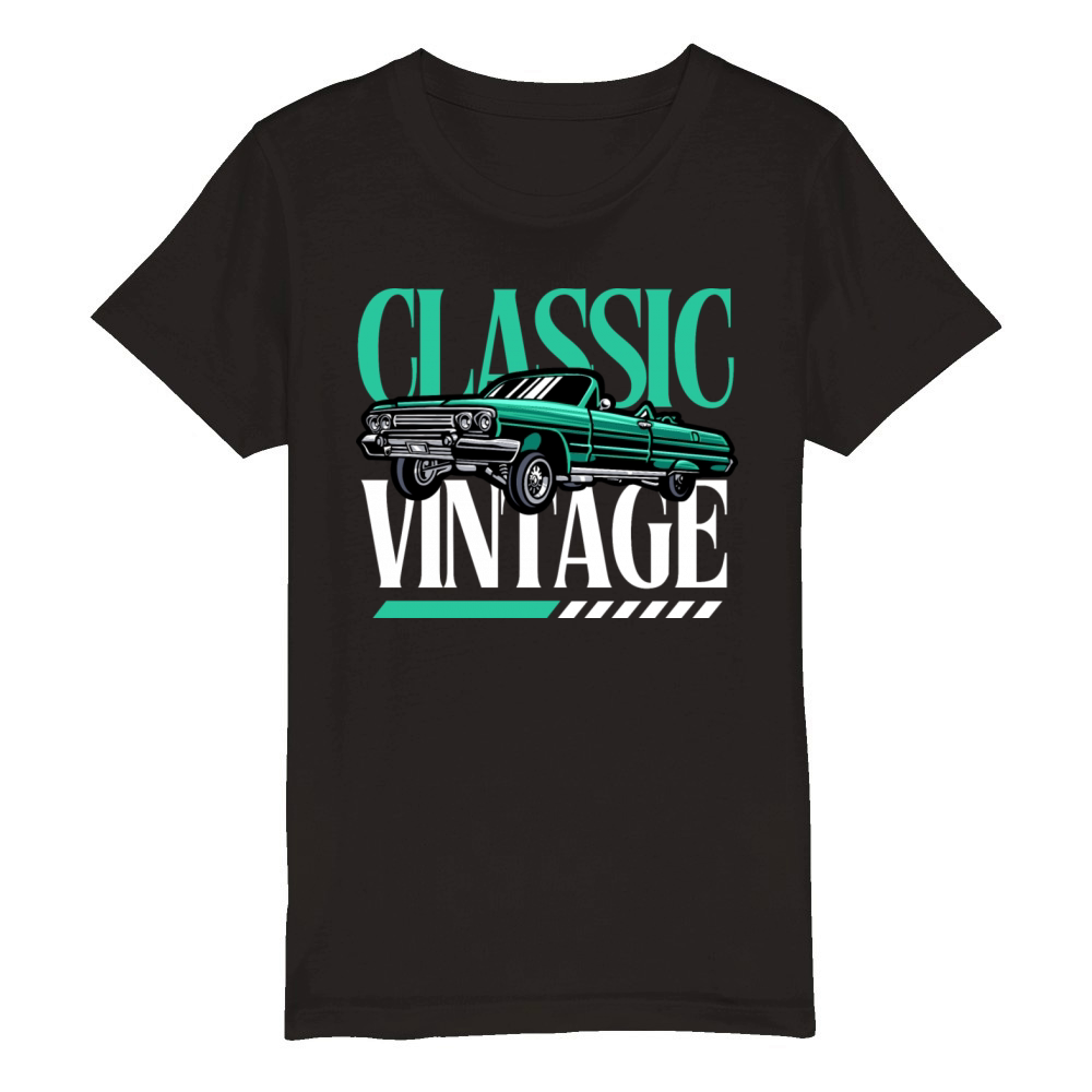 Vintage Classic Organic Kids Crewneck T-shirt