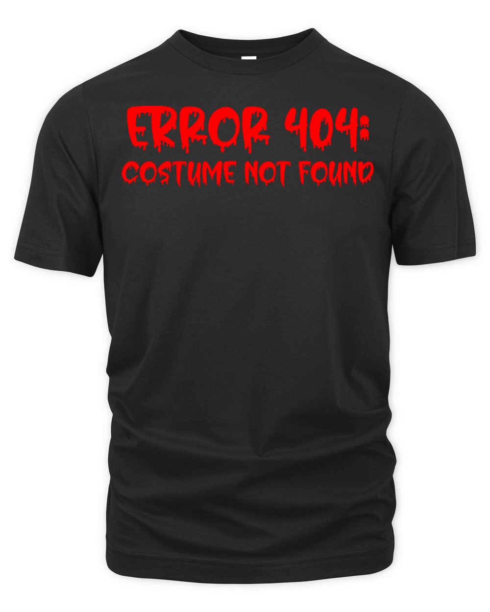 Bloody Error 404 Costume Not Found Organic Unisex T-shirt