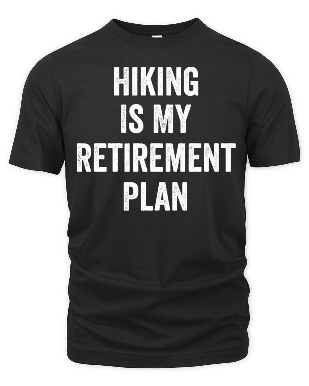 Hiking Is My Retirement Plan Vintage Organic Unisex T-shirt
