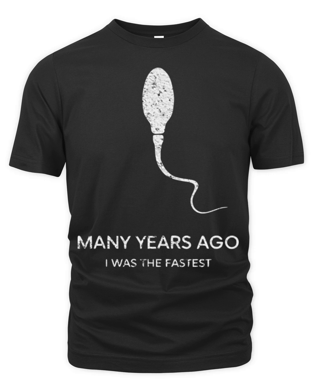 Many Years Ago I Was the Fastest Humorous Design Organic Unisex T-shirt