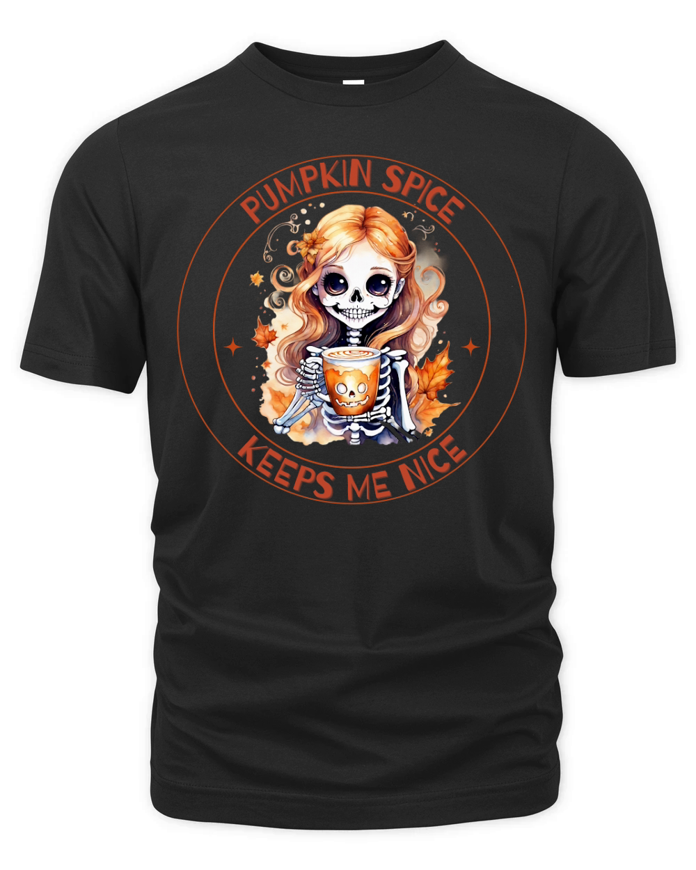 Pumpkin Spice Keeps Me Nice Organic Unisex T-shirt