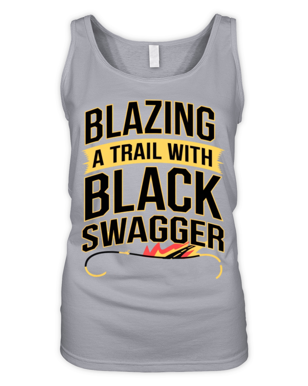 Blazing a Trail with Black Swagger Organic Women's Tank Top