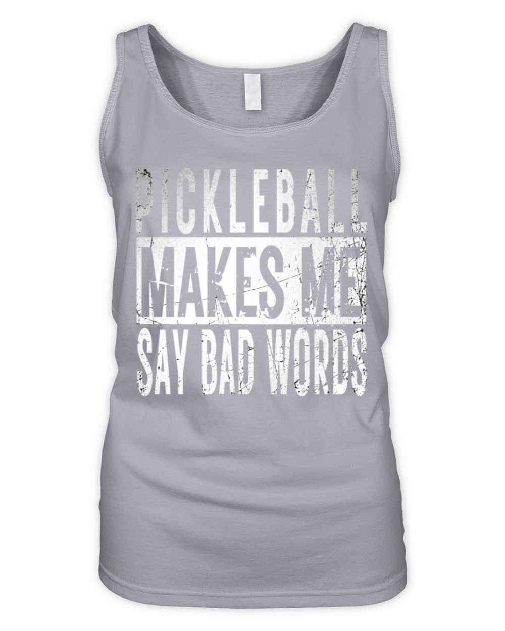 Funny Pickleball Gifts idea Makes Me Say Bad Words Organic Women's Tank Top