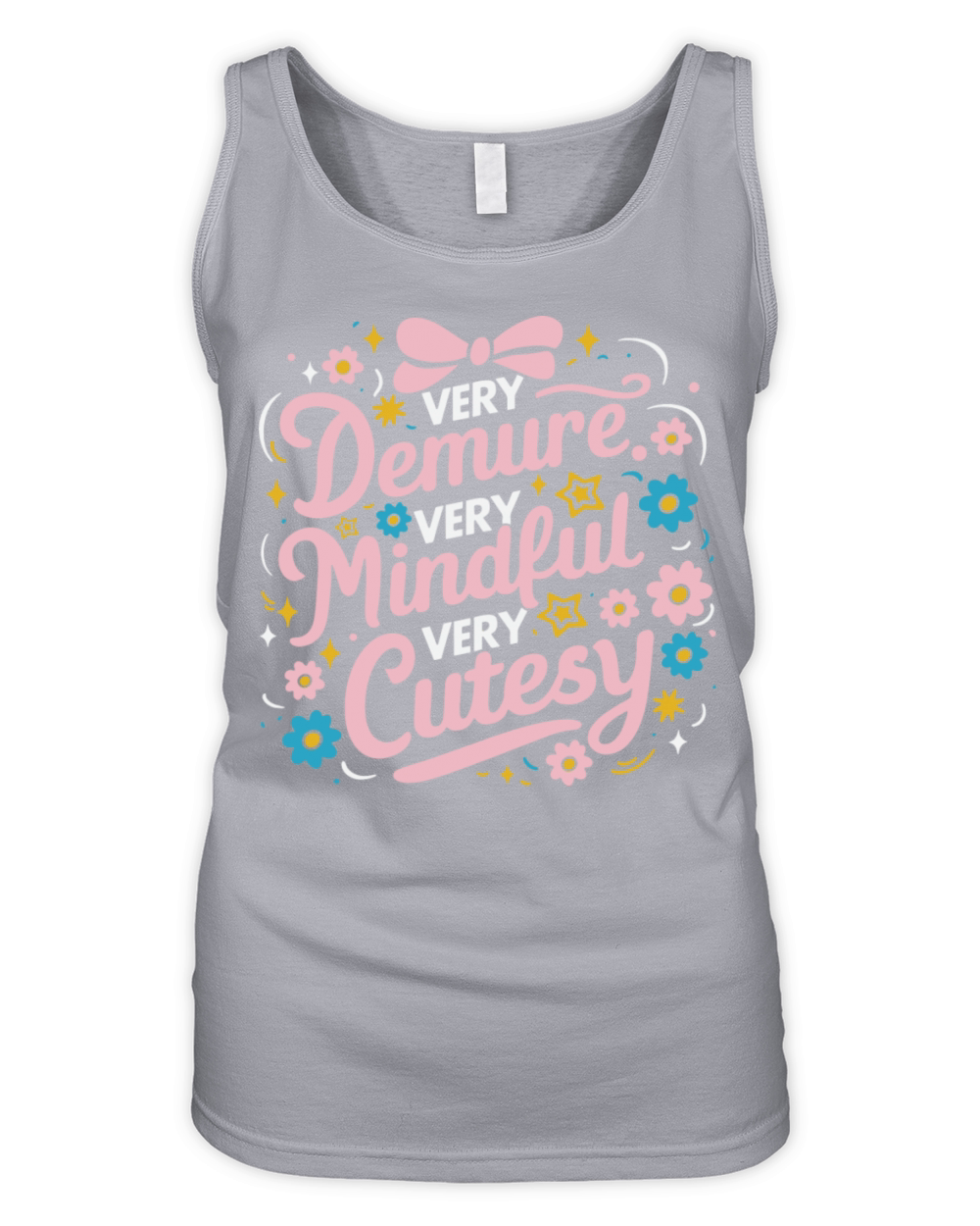 Funny Very Demure Very Mindful Very Cutesy Organic Women's Tank Top